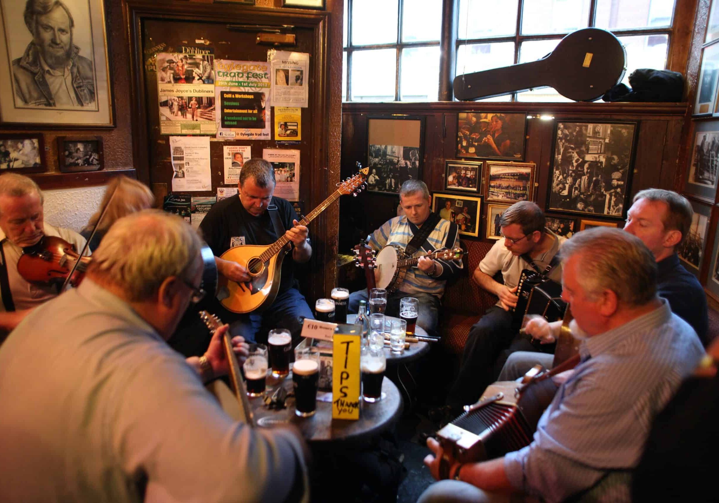 Musicians in local pub